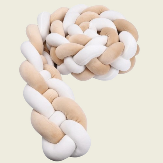 The braided baby bed bumper